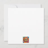 Moderne trendy kerstmis Oh wat een pret citaat Feestdagenkaart (Achterkant)