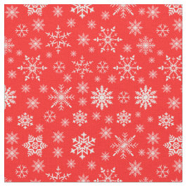 Moderne trendy-kerstsneeuwvlokken rood stof