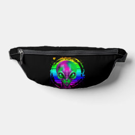 Moderne Trendy Kleurrijke Regenboog Alien Heuptasje