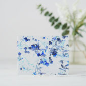 Moderne, trendy kunst van het bloempatroon briefkaart (Staand voorkant)