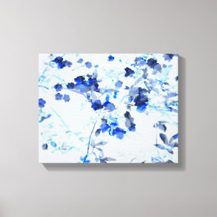 Moderne, trendy kunst van het bloempatroon canvas afdruk