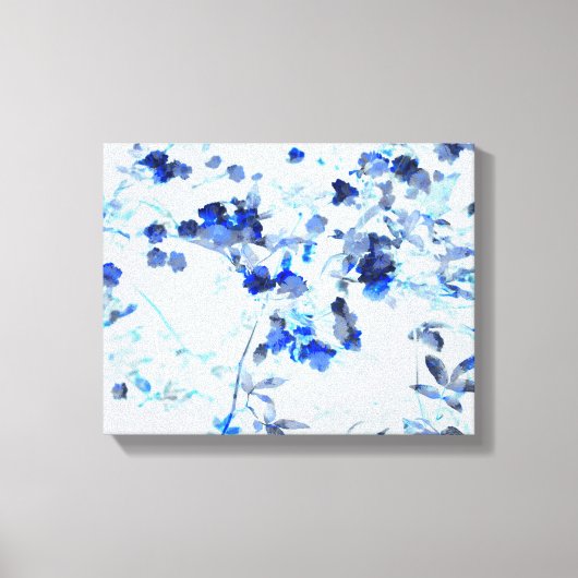 Moderne, trendy kunst van het bloempatroon canvas afdruk (Voorkant)