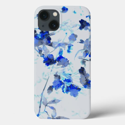 Moderne, trendy kunst van het bloempatroon Case-Mate iPhone case (Achterkant)