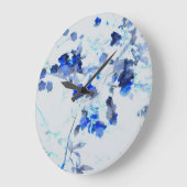 Moderne, trendy kunst van het bloempatroon grote klok (Hoek)