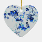 Moderne, trendy kunst van het bloempatroon keramisch ornament (Voorkant)