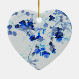 Moderne, trendy kunst van het bloempatroon keramisch ornament