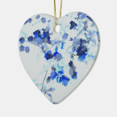 Moderne, trendy kunst van het bloempatroon keramisch ornament (Links)