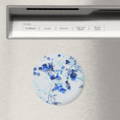 Moderne, trendy kunst van het bloempatroon magneet (Insitu (Vaatwasser))