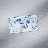 Moderne, trendy kunst van het bloempatroon magnetisch visitekaartje (Voorbeeld)