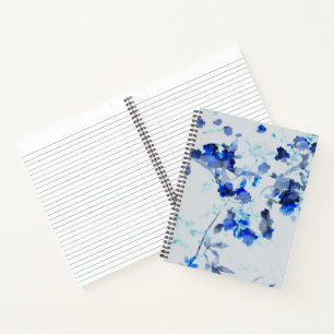 Moderne, trendy kunst van het bloempatroon notitieboek