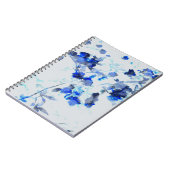 Moderne, trendy kunst van het bloempatroon notitieboek (Linkerzijde)