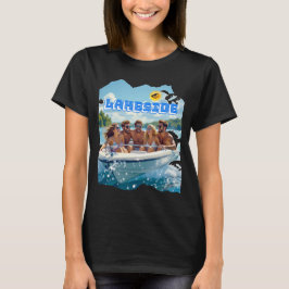 Moderne trendy lakeside t-shirt