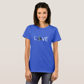 Moderne trendy love aarde T-Shirt (Voorkant volledig)