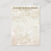 Moderne Trendy Luxe Elegante Cream Sieraden Displa Visitekaartje (Voorkant)