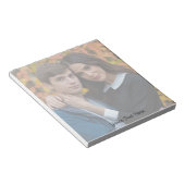 Moderne trendy Maak je eigen foto en tekst Notitieblok (Schuin)