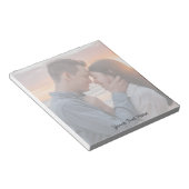 Moderne Trendy Maak je eigen foto en tekst Notitieblok (Schuin)