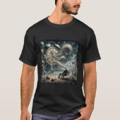 Moderne trendy Man tijd Sky Surreal T-shirt (Voorkant)