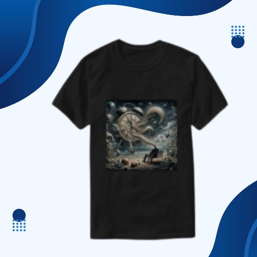 Moderne trendy Man tijd Sky Surreal T-shirt