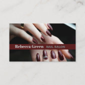 Moderne Trendy Manicurist Nail Artist Nail Salon Visitekaartje (Voorkant)