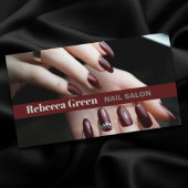 Moderne Trendy Manicurist Nail Artist Nail Salon Visitekaartje