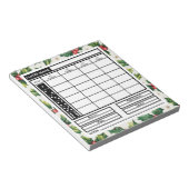 Moderne trendy Merry Christmas Bunco Score Notitieblok (Schuin)