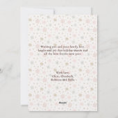 Moderne trendy minimalistische foto's Vrolijk kers Feestdagenkaart (Achterkant)