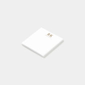 Moderne trendy minimalistische stijlvolle gouden t post-it® notes (Schuin)