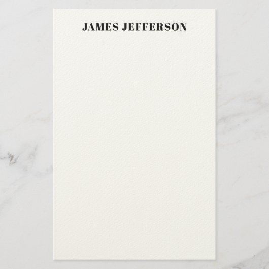 Moderne trendy minimalistische vlakte briefpapier (Voorkant)