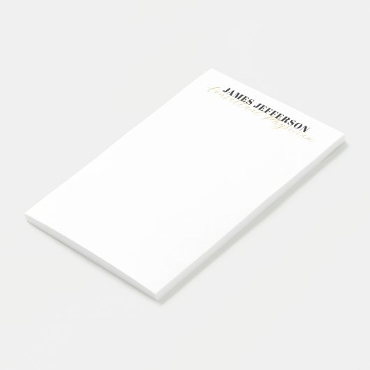 Moderne trendy minimalistische vlakte post-it® notes (Schuin)