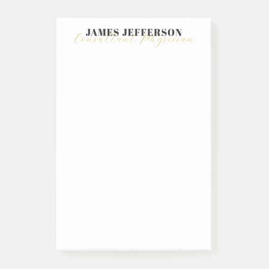 Moderne trendy minimalistische vlakte post-it® notes (Voorkant)