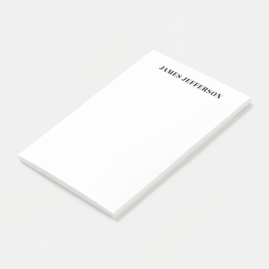 Moderne trendy minimalistische vlakte post-it® notes (Schuin)