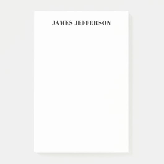 Moderne trendy minimalistische vlakte post-it® notes (Voorkant)