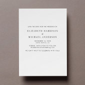 Moderne trendy monogram foto save the date