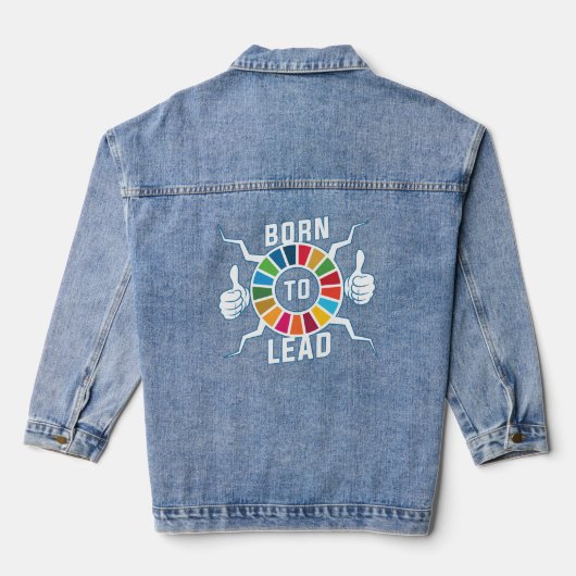 Moderne trendy Motivatie Inspirerend geschenken Denim Jacket (Achterkant)