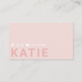 Moderne trendy online personal trainer fitness visitekaartje (Achterkant)