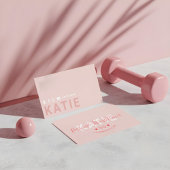 Moderne trendy online personal trainer fitness visitekaartje