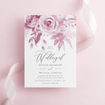 Moderne trendy ontwerper Dusty Pink Rose Wedding