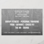 Moderne trendy ontwerppromo-stijl flyer (Achterkant)