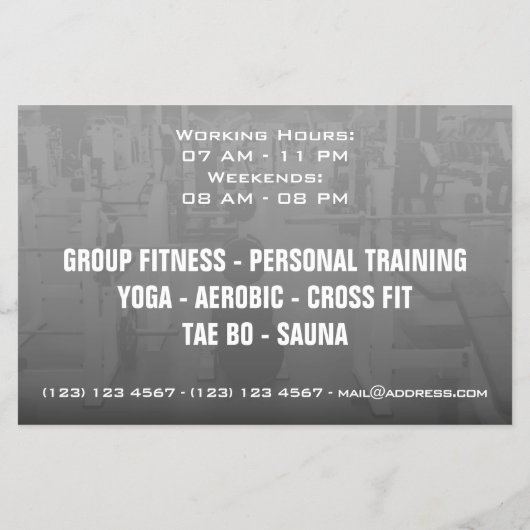 Moderne trendy ontwerppromo-stijl flyer (Achterkant)