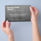 Moderne trendy ontwerppromo-stijl flyer (Hand)