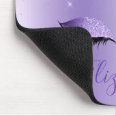Moderne Trendy Paarse Glitter Lashes van het Manus Muismat (Hoek)