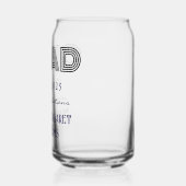Moderne Trendy Personal Afstuderen 16oz Blikvorm Glas (Links)
