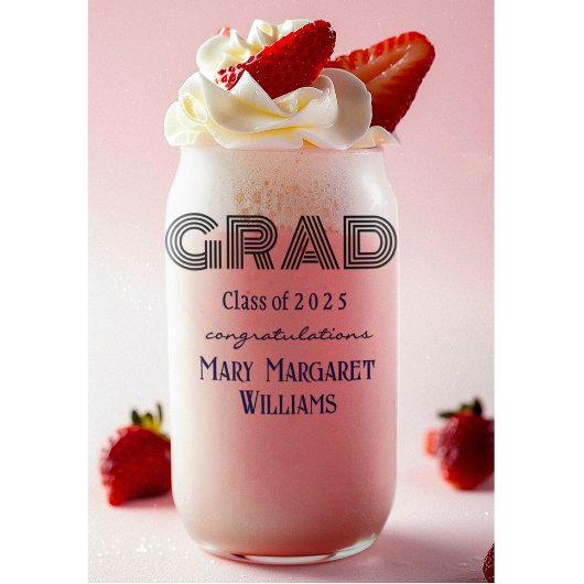 Moderne Trendy Personal Afstuderen 16oz Blikvorm Glas