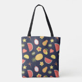 Moderne trendy pineapples fruit watermeloen tote bag (Achterkant)