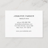 Moderne trendy pop art Loyalty 5 Nails Lashes Visitekaartje (Achterkant)