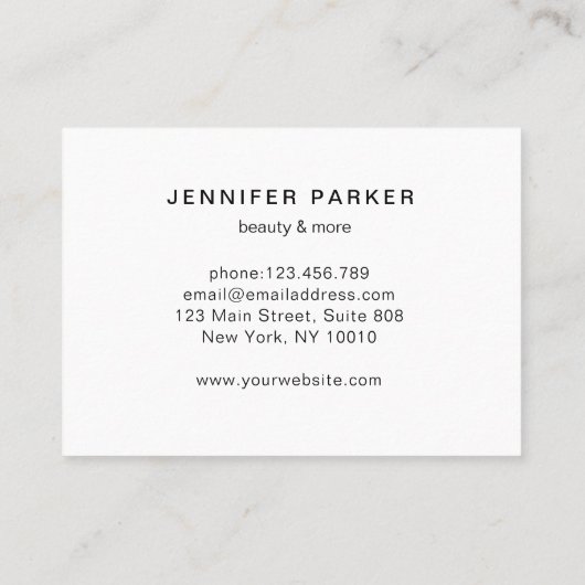 Moderne trendy pop art Loyalty 5 Salon Visitekaartje (Achterkant)