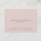 Moderne trendy professionele premium zijde luxe visitekaartje (Achterkant)