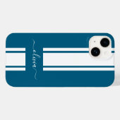 Moderne trendy racing strepen gemerkt Case-Mate iPhone case (Achterkant (horizontaal))