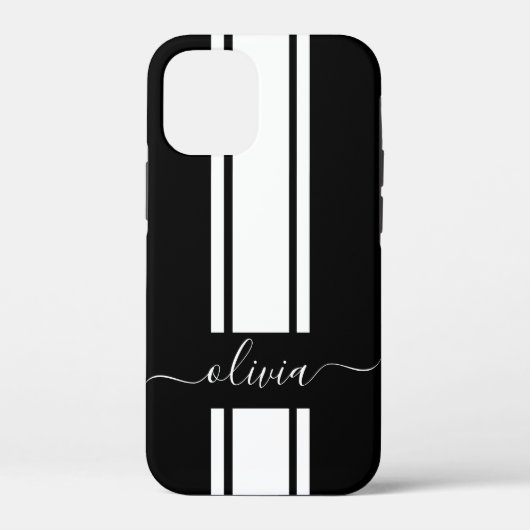 Moderne trendy racing strepen gemerkt Case-Mate iPhone case (Achterkant)