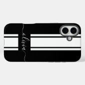 Moderne trendy racing strepen gemerkt Case-Mate iPhone case (Achterkant (horizontaal))